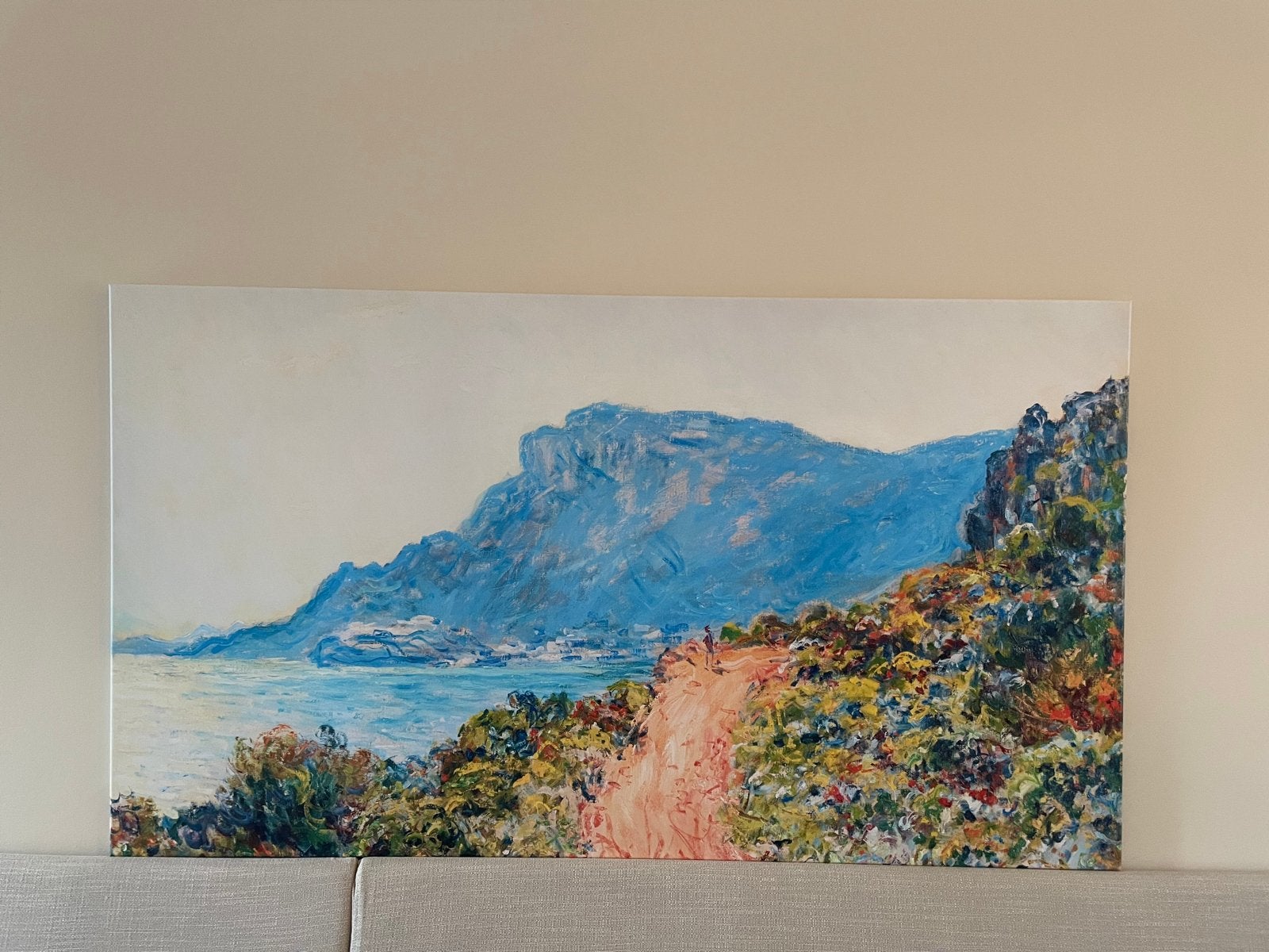 Canvas schilderij Monet, Antiek en Kunst, Ophalen, Doek, Impressionistisch, Olieverf