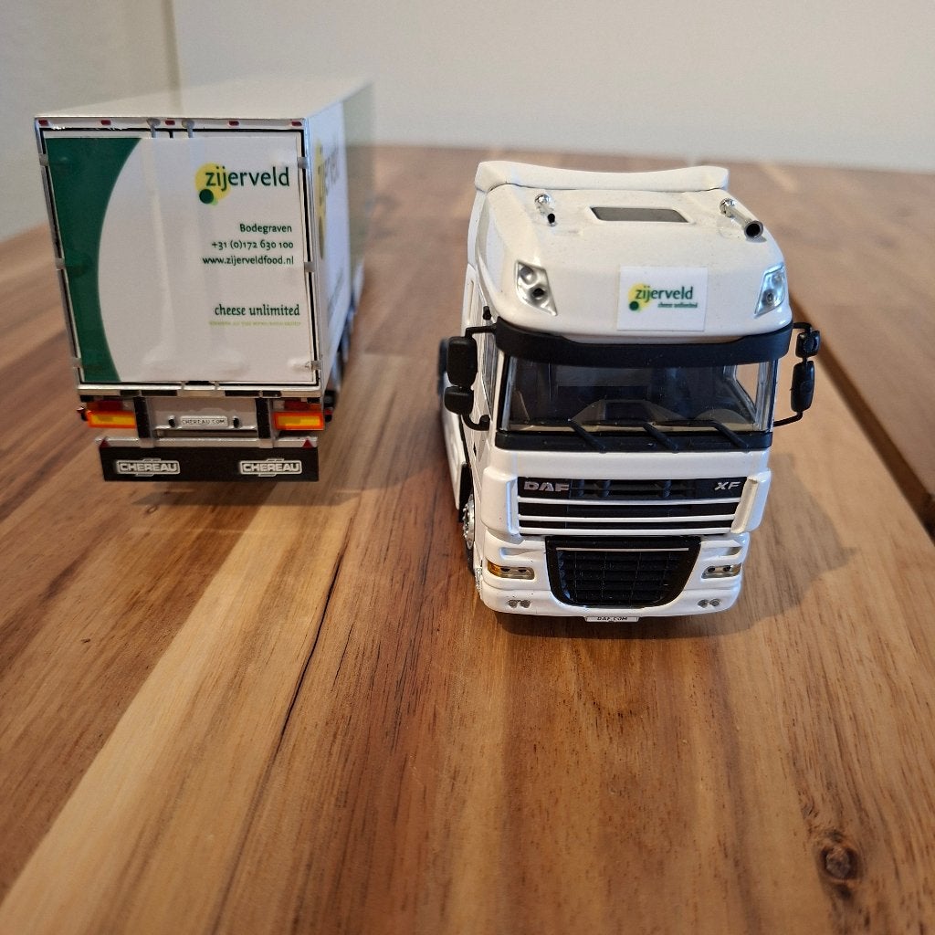 DAF XF ZIJERVELD KAAS BODEGRAVEN DAF XF KOEL oplegger model, Verzenden, Zo goed als nieuw, Bus of Vrachtwagen, Wsi