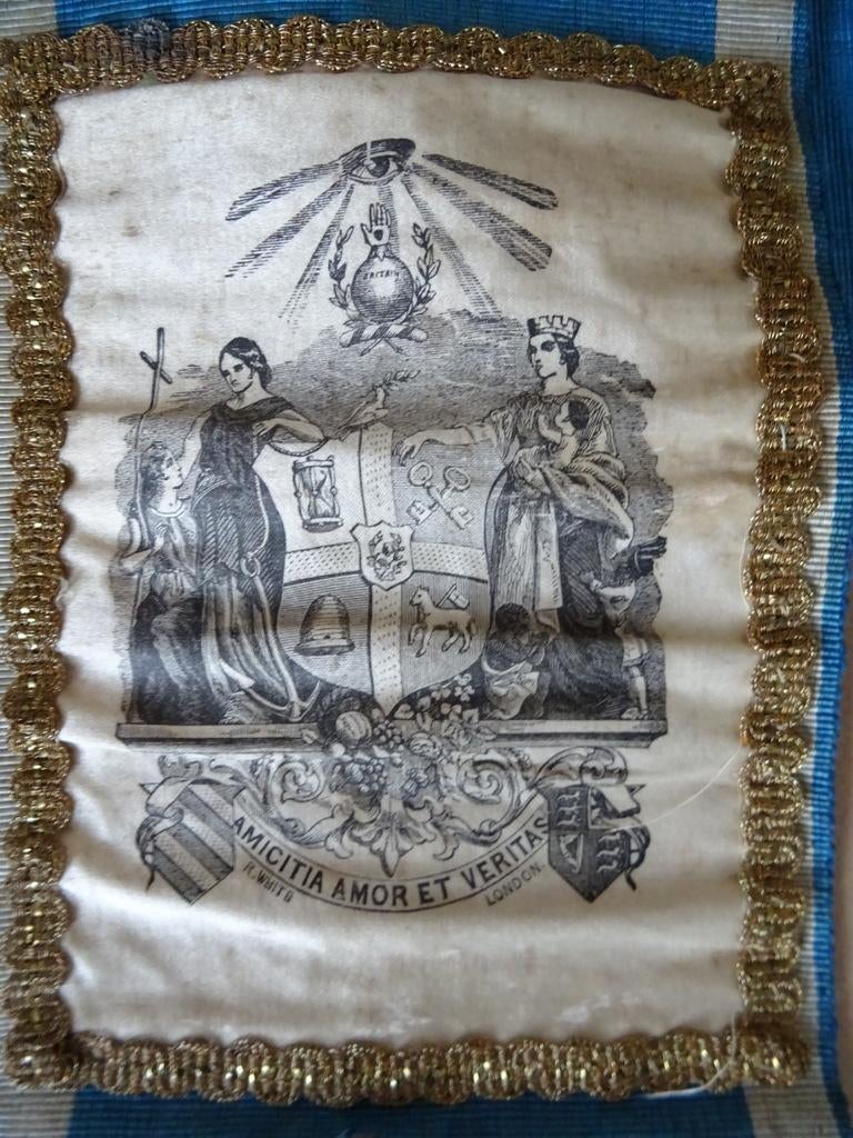 Antieke stola sjerp ster Vrijmetselaars Vrijmetselarij 240cm, Ophalen of Verzenden