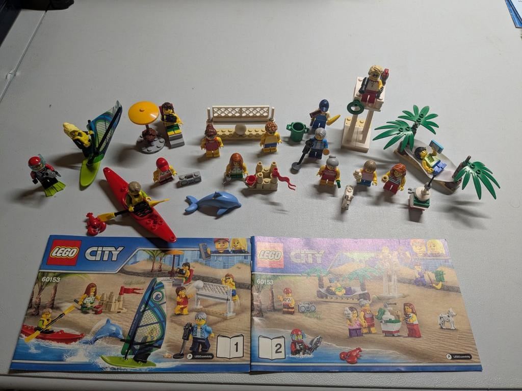 Lego City 60153 Strandplezier met minifiguren en instructies, Kinderen en Baby's, Speelgoed | Duplo en Lego, Lego, Ophalen of Verzenden