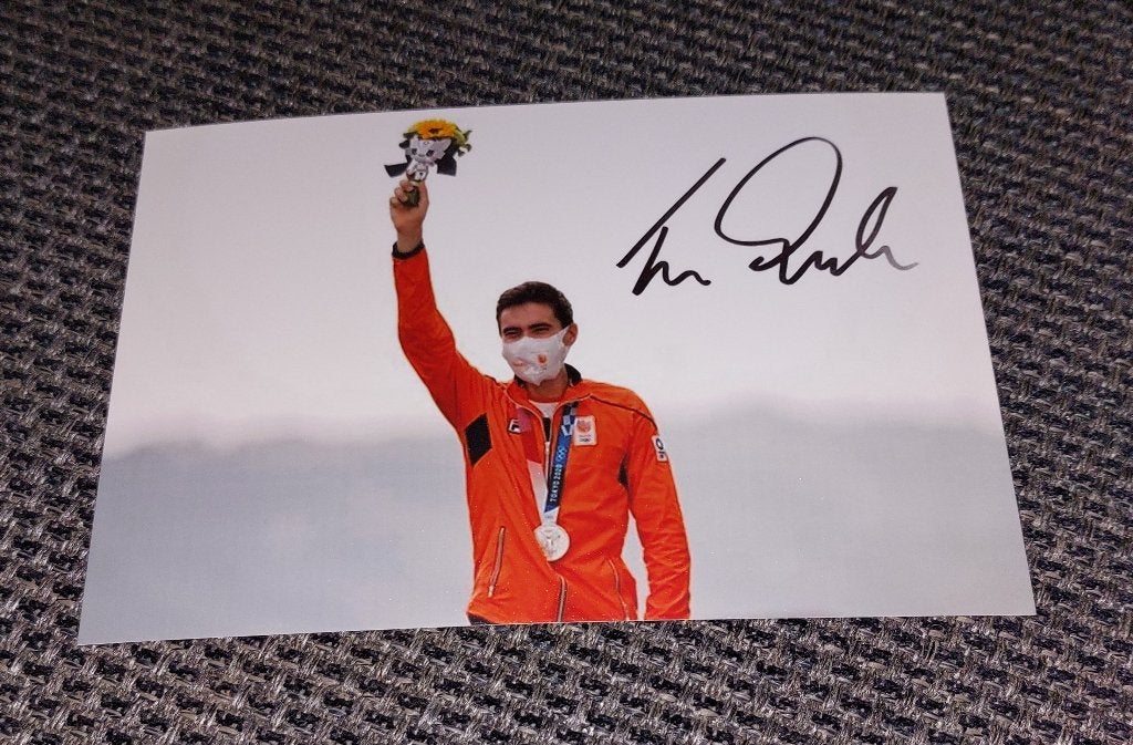 Tom Dumoulin - Tour # Foto met handtekening (print), Ophalen of Verzenden, Nieuw, Overige sporten, Overige typen