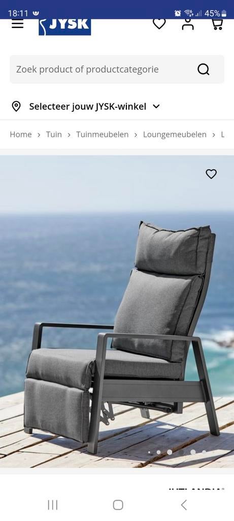 Nieuwe JYSK Loungestoel - Comfortabel en Stijlvol, Ophalen