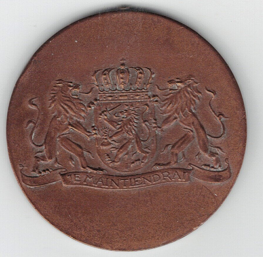 26-1184 Nederland penning onbekend, Ophalen of Verzenden, Overige materialen, Nederland