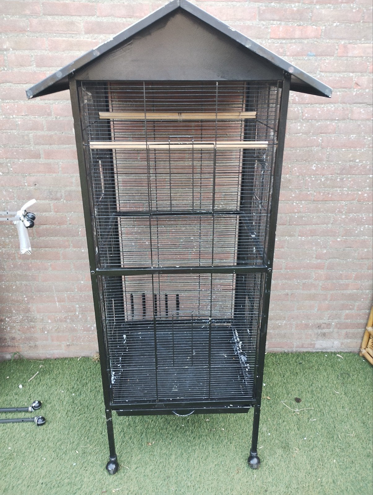 Grote kooi, Dieren en Toebehoren, Vogels | Hokken en Kooien, Ophalen, Metaal, Vogelkooi
