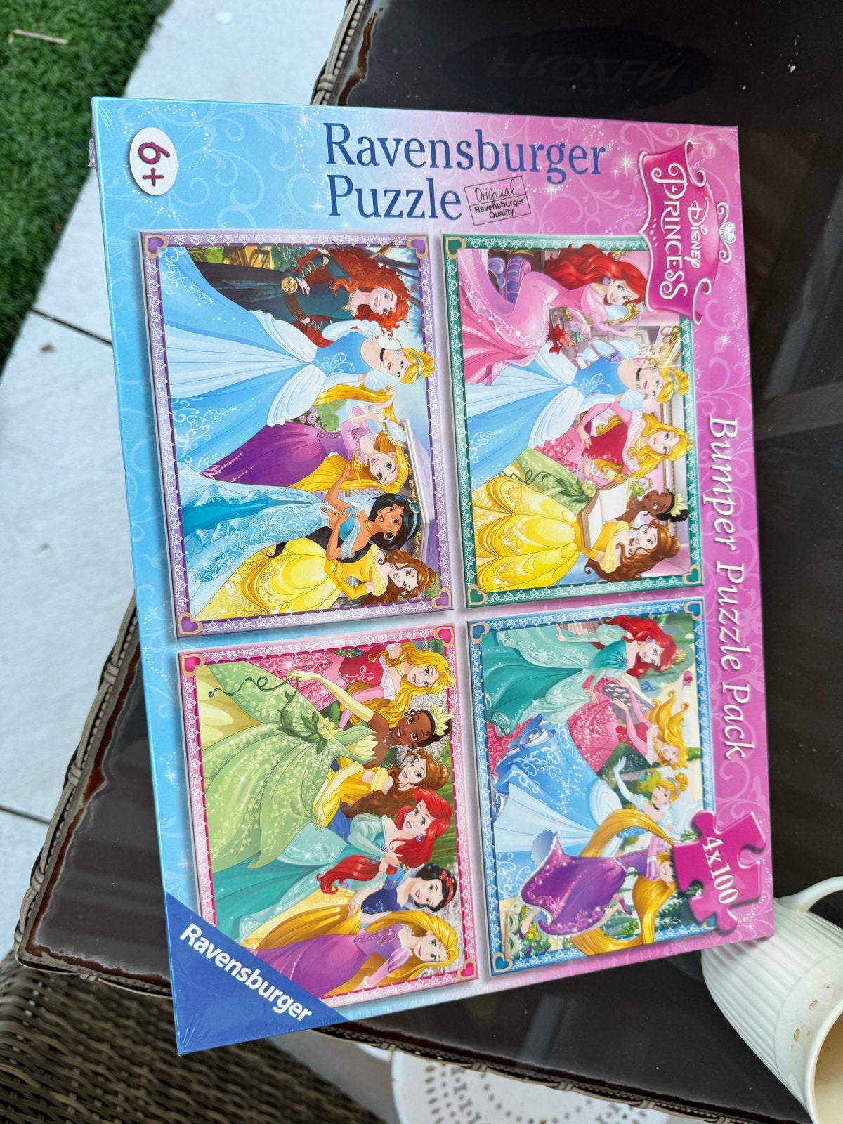 Nieuw in Seal! Ravensburger Disney Princess 4-in-1 puzzel, Ophalen, Meer dan 50 stukjes, Nieuw, 6 jaar of ouder