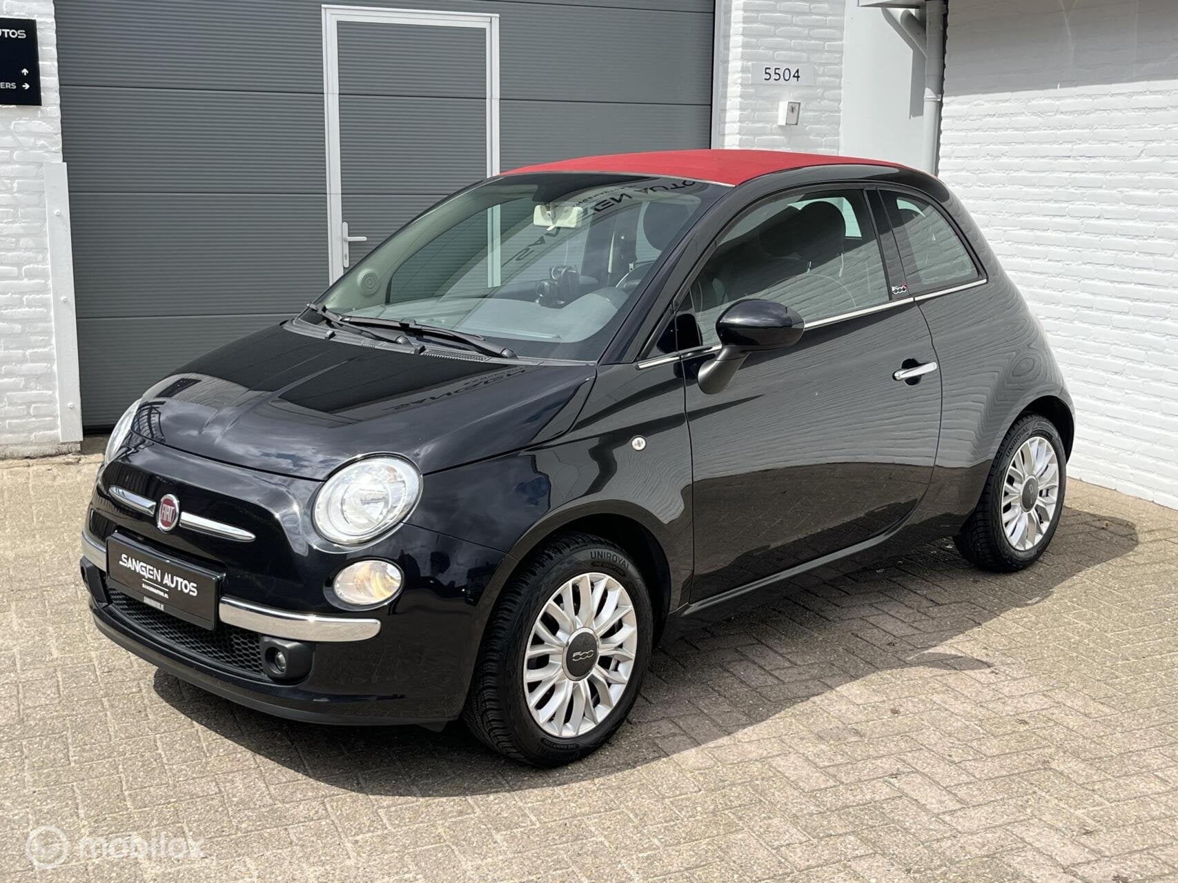 Fiat 500 C 1.2 Lounge Airco Pdc Navi, Gebruikt, 4 cilinders, Cabriolet, 4 stoelen