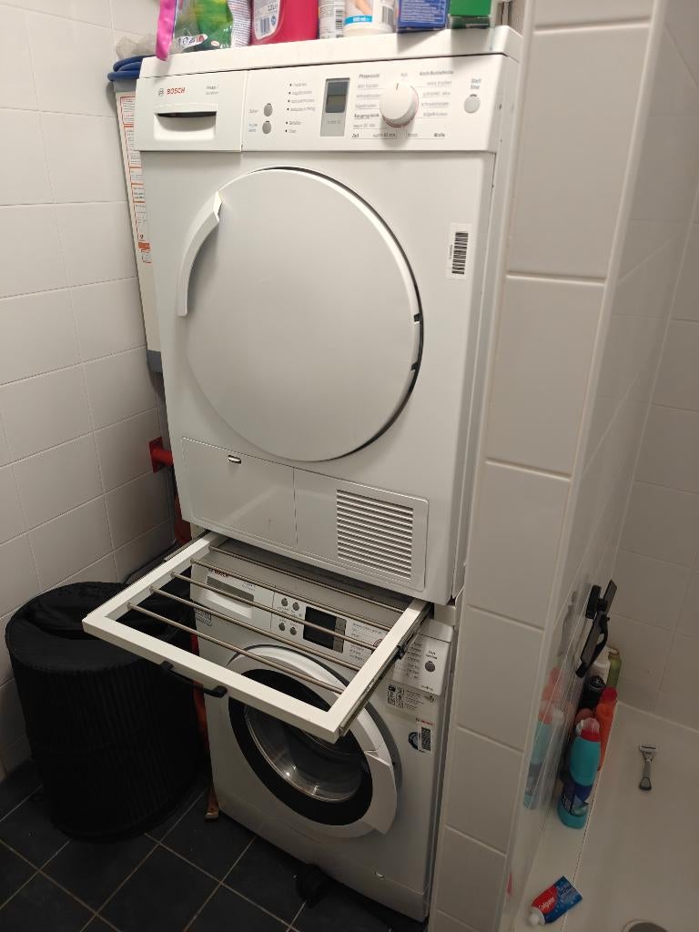 Bosch Wasmachine & Droger combi, Ophalen, Gebruikt, Voorlader, 1200 tot 1600 toeren