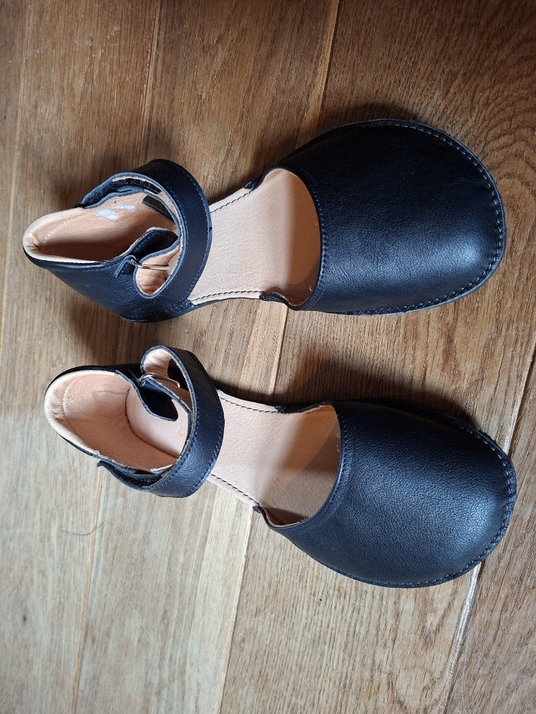 Barefoot Mary Jane schoenen  met Vibram zool – maat 38, Zwart, Zo goed als nieuw, Ballerina's, Ophalen of Verzenden