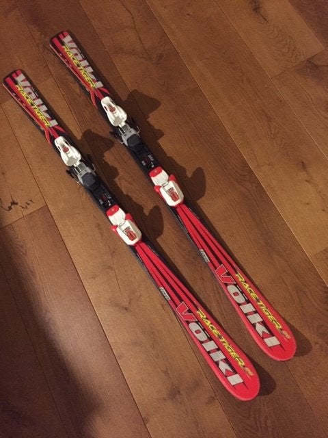 ski's met schoenen, Sport en Fitness, Skiën en Langlaufen, Gebruikt, 100 tot 140 cm, Skiën, Ski's