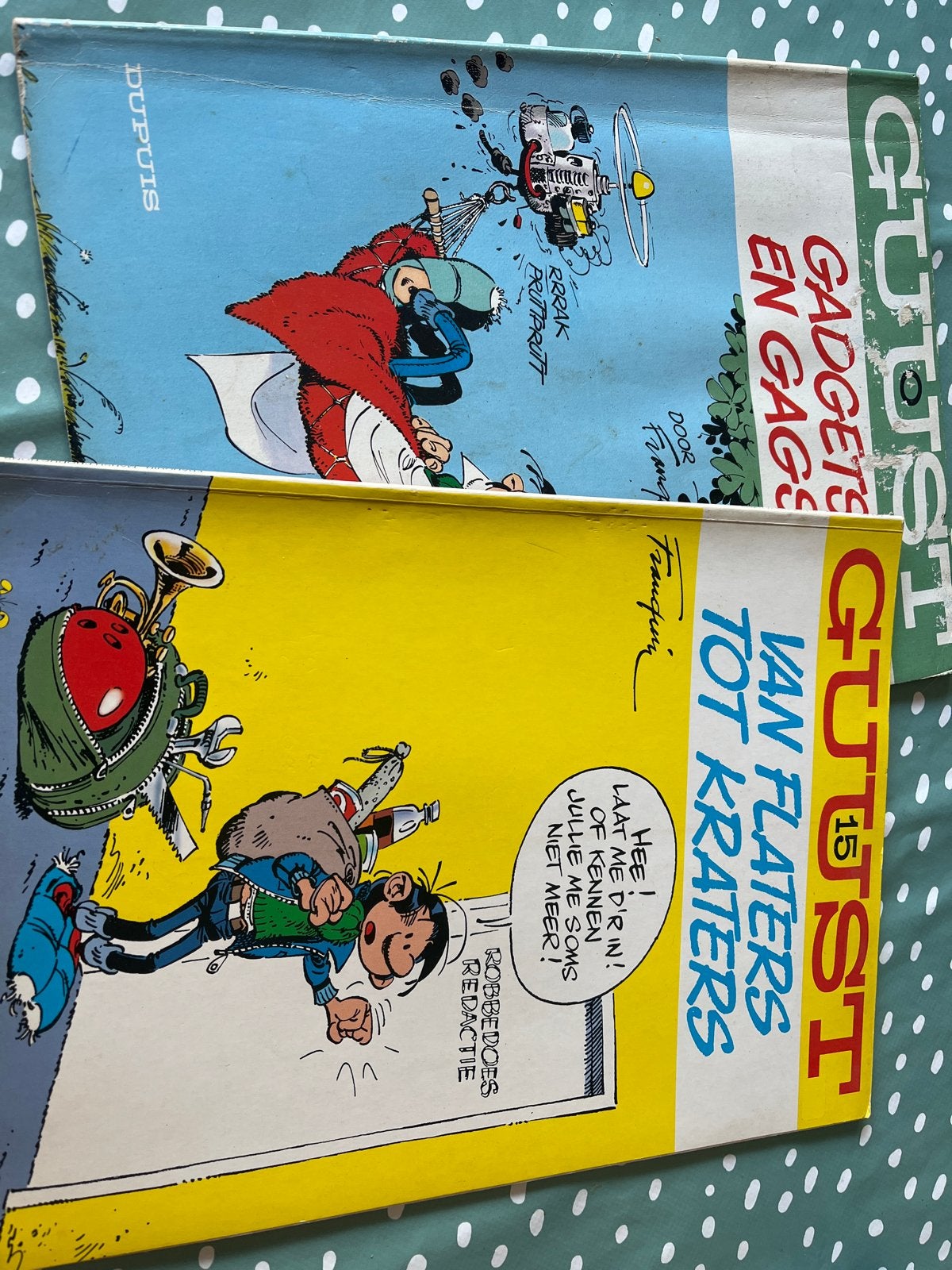 Guust Flaters stripboeken: Gadgets en Gags &Van Flaters tot, Boeken, Meerdere stripboeken, Ophalen of Verzenden, Gelezen