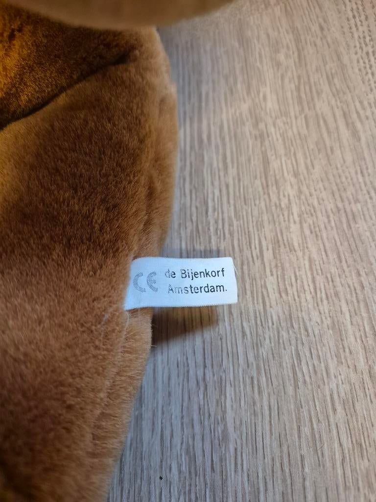 Beer knuffel de bijenkorf 50 cm, Ophalen of Verzenden