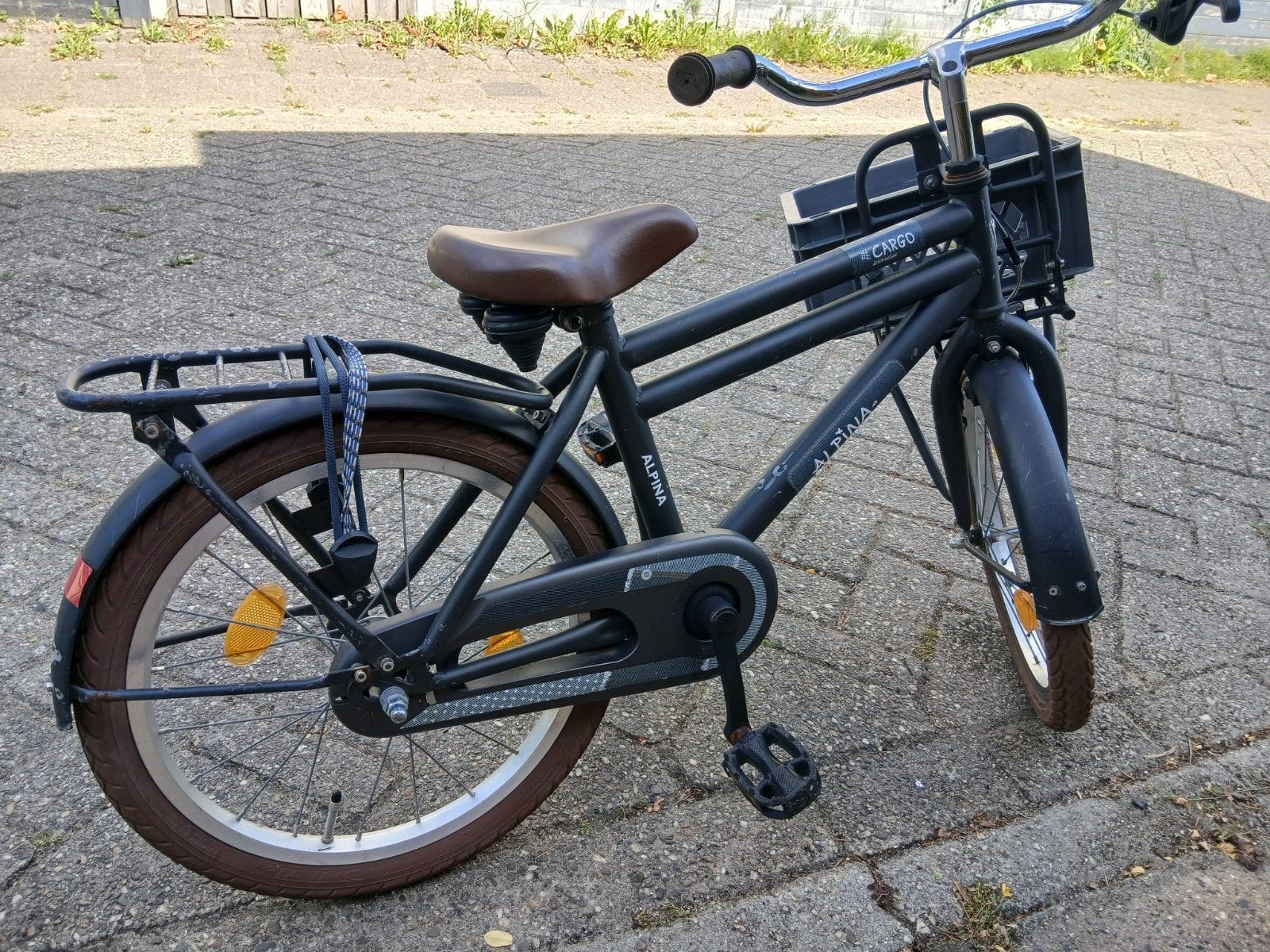 Alpina Cargo Kinderfiets 20 inch - Zo goed als nieuw, Fietsen en Brommers, Fietsen | Kinderfietsjes, Terugtraprem, 16 tot 20 inch