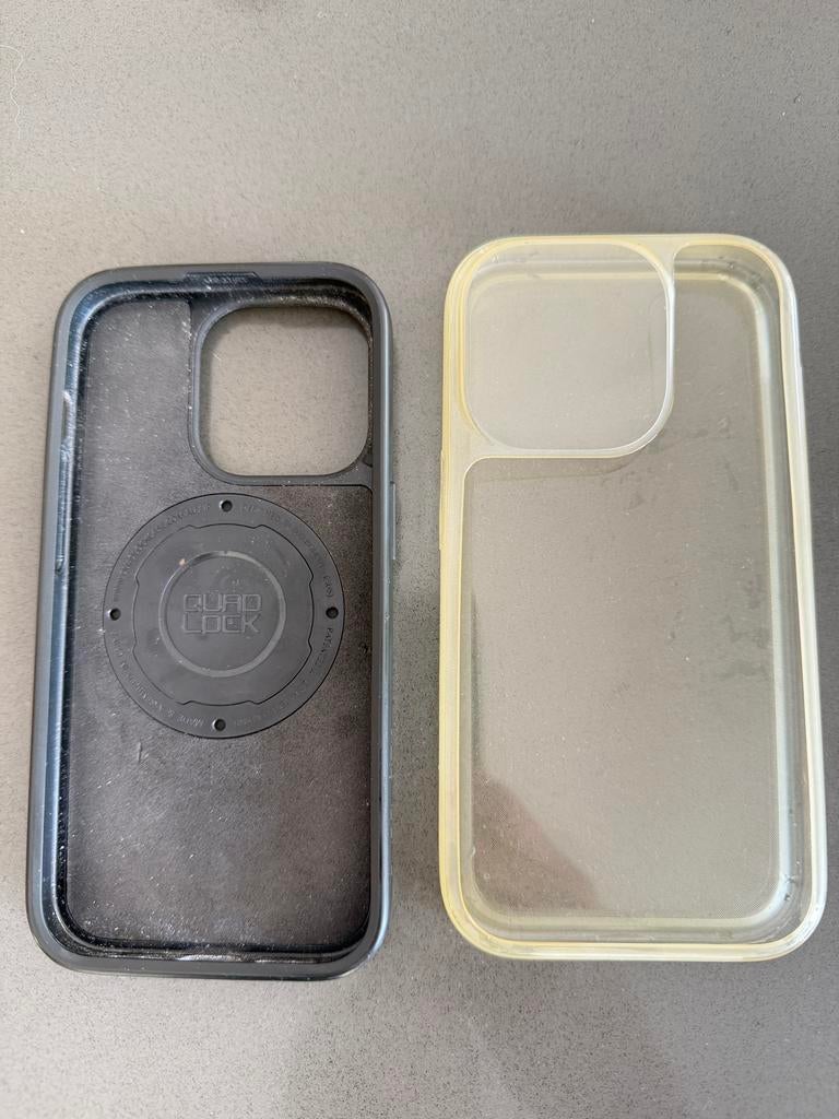 Quadlock MAG Case iPhone 14 Pro met Poncho, Kunststof, Zwart, IPhone 14 Pro, Quad Lock