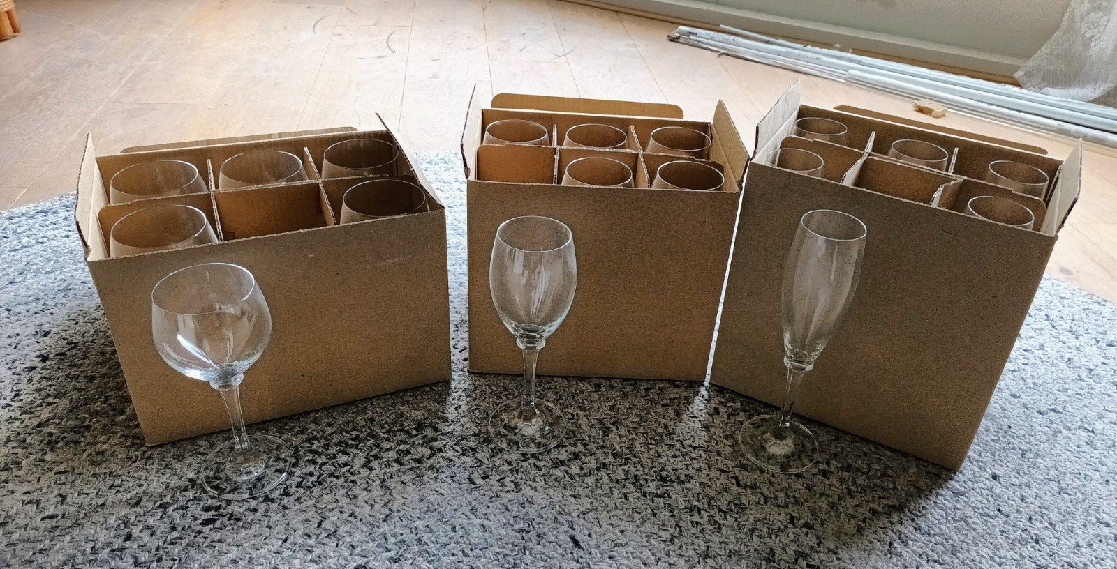 Saint-Gobain Gourmet Wijnglazen Set - 18 Stuks, Ophalen, Glas of Glazen, Overige merken, Modern