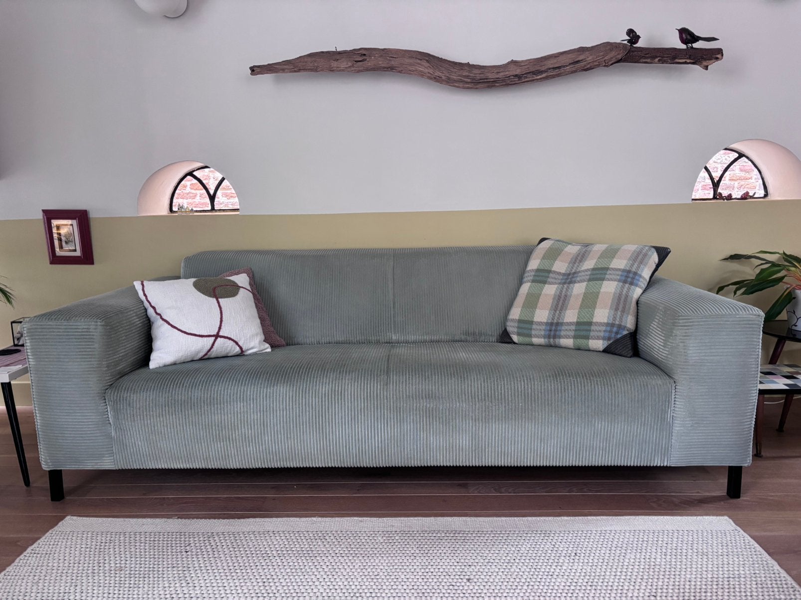 By Sidde sofa Remus 3-zits bank - ribstof, Ophalen, Gebruikt, Driepersoons, 75 tot 100 cm