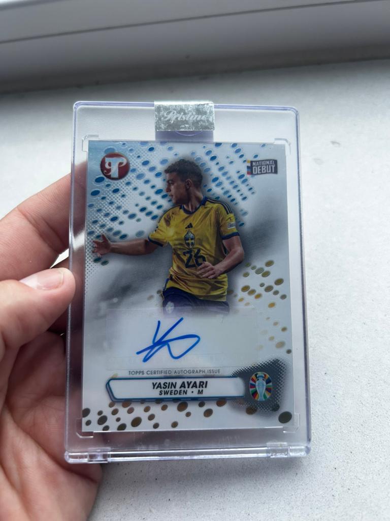 Ayari topps euro 2024 auto national debut, Verzenden, Zo goed als nieuw, Plaatje