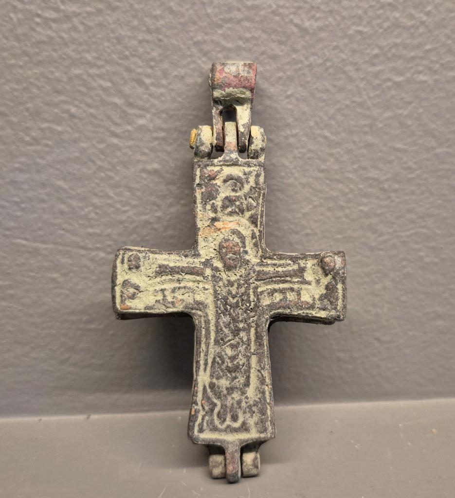 Museumstuk / Byzantijns bronzen medaillon, Antiek en Kunst, Antiek | Religie, Ophalen of Verzenden