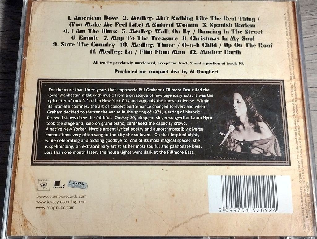 Laura Nyro - Spread Your Wings And Fly [Live At The Fillmore, Ophalen of Verzenden, Zo goed als nieuw