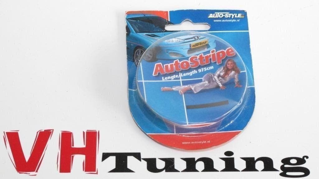 Autostyle SY C2007 Universele zelfklevende striping zwart, Ophalen of Verzenden