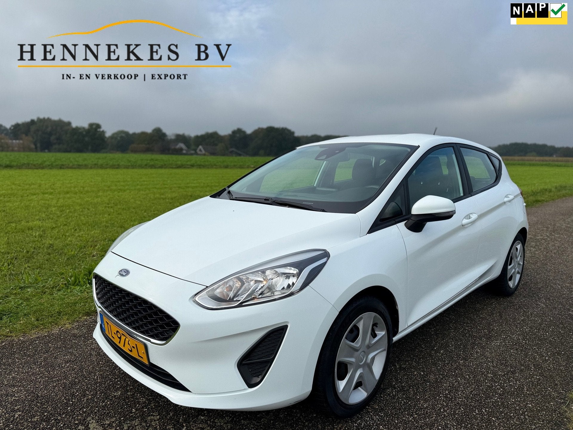 Ford Fiesta 1.1 Trend Navi / line assist / stuurwielbedienin, Auto's, Voorwielaandrijving, Stof, Wit, Origineel Nederlands