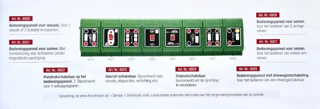 Fleischmann Schakelaars 6920 6921 6922 6923 6924 6925 6927, Hobby en Vrije tijd, Modeltreinen | H0, Zo goed als nieuw, Transformator of Voeding