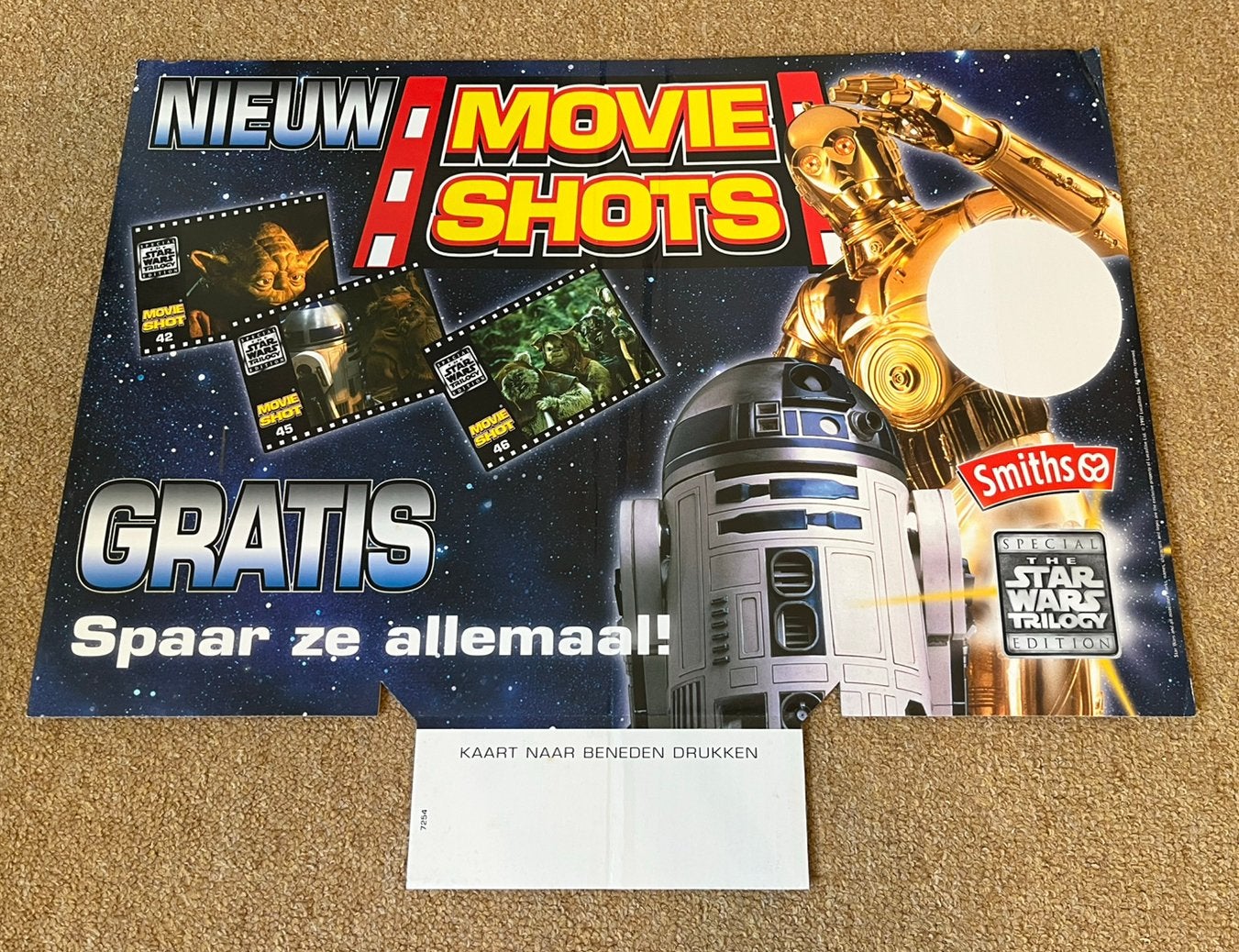 Star Wars promo cardboard movie shots, Ophalen of Verzenden