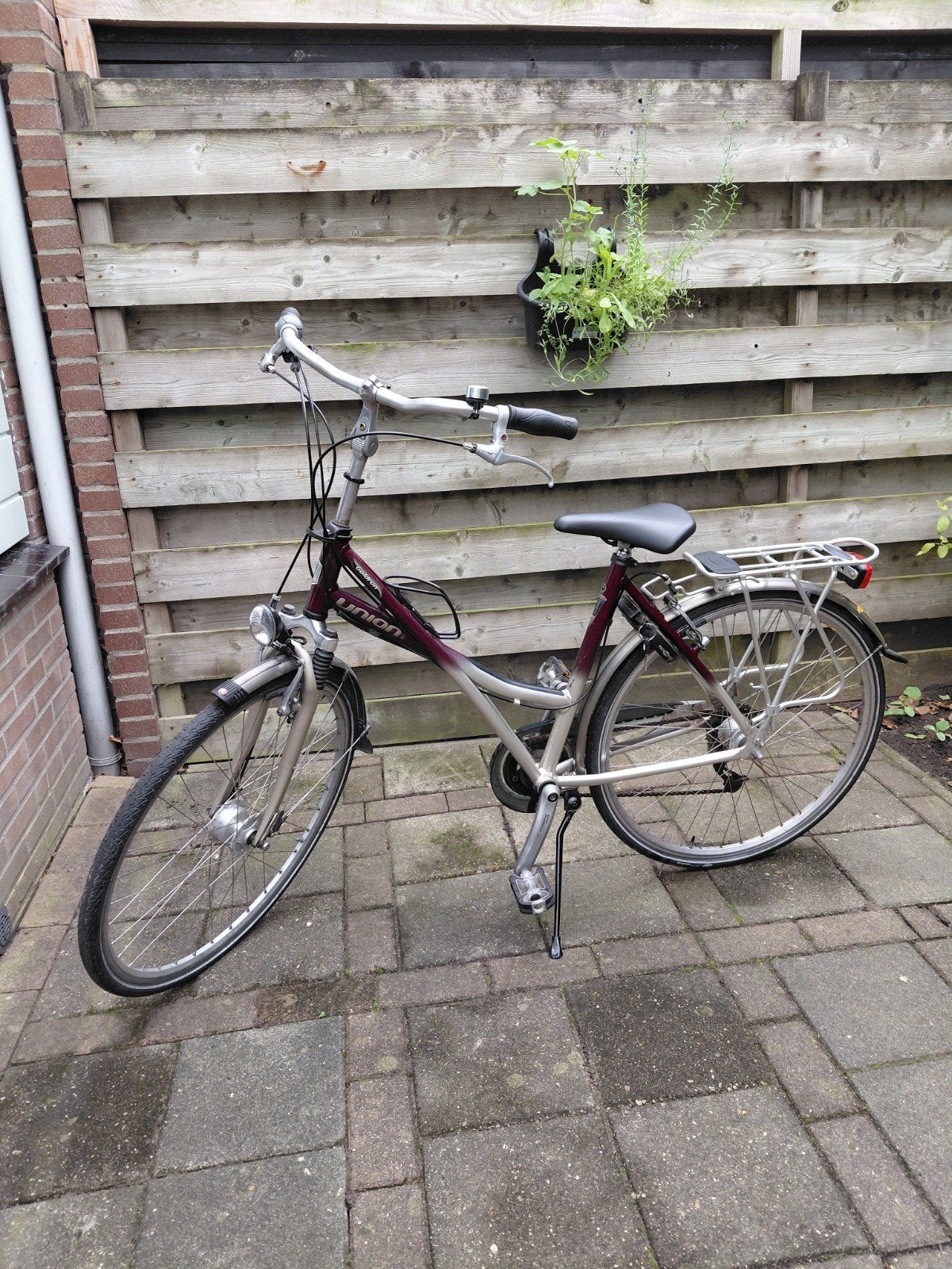 Union Goldrun Damesfiets - 28 inch, Fietsen en Brommers, Ophalen, Gebruikt, Velgrem, Versnellingen
