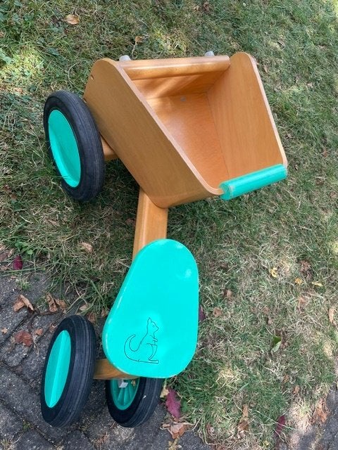 Vintage VAN BUEREN loop-zit wagen met kiepstand, jaren '90, Kinderen en Baby's, Ophalen, Gebruikt, Rij- of Hobbelspeelgoed