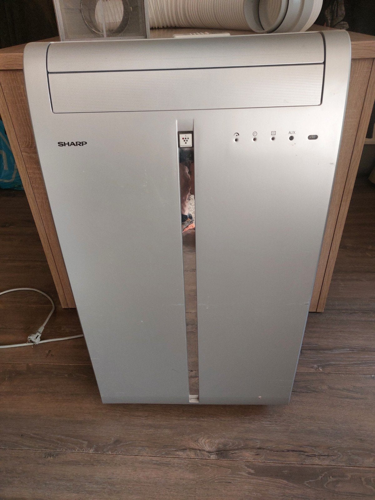 Zeer krachtige sharp mobiele airco – 12.000 BTU, Witgoed en Apparatuur, Airco's, Ophalen, 3 snelheden of meer, Zo goed als nieuw