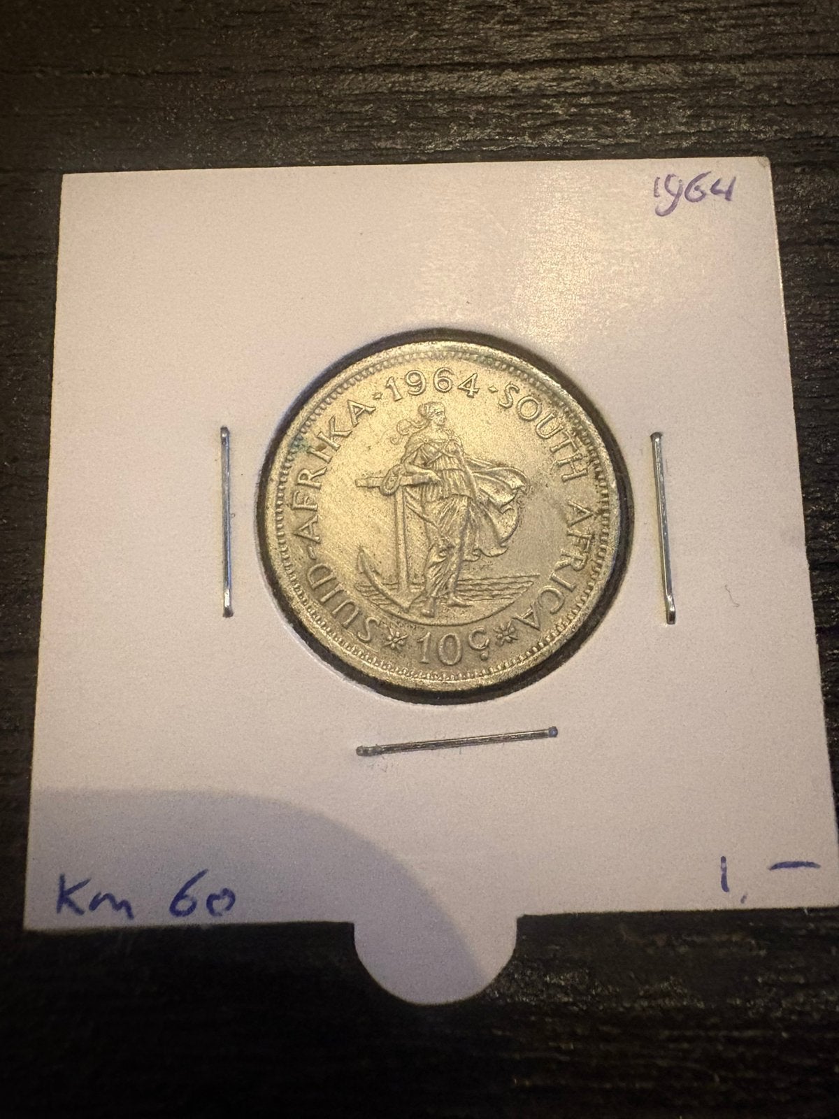 Zilveren 10 Cents Zuid-Afrika 1964 (KM# 60) – Item #2, Ophalen of Verzenden, Zuid-Afrika, Zilver