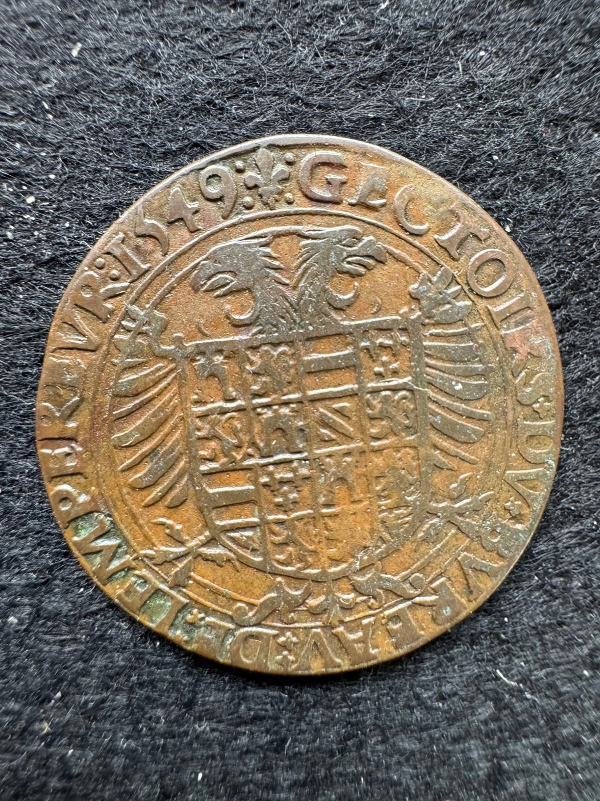 Rekenpenning 1549 Karel V, Postzegels en Munten, Munten | Nederland, Ophalen of Verzenden, Vóór koninkrijk, Overige waardes, Losse munt