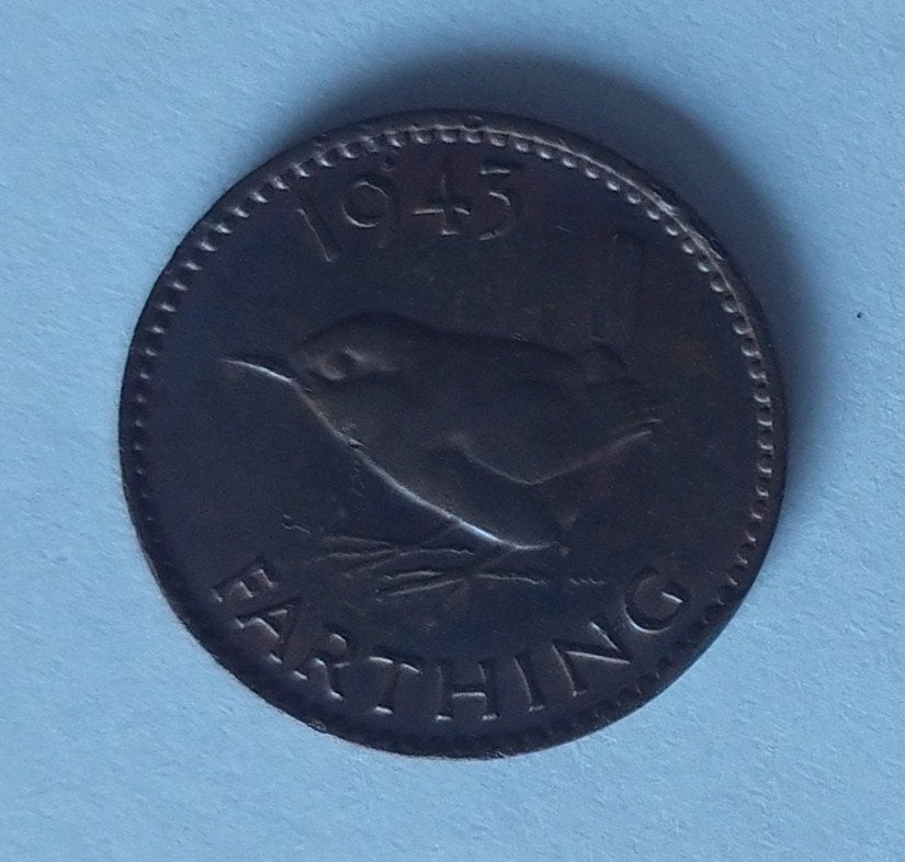 Farthing 1943 munt, volgnr 142, Ophalen of Verzenden, Overige landen, Losse munt