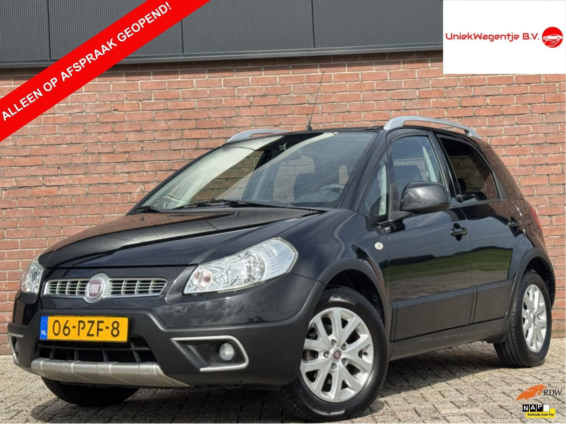 Fiat Sedici 1.6-16V EMOTION | NL-AUTO! | DEALER OH! | CLIMA!, Auto's, Voorwielaandrijving, Euro 5, Stof, Gebruikt