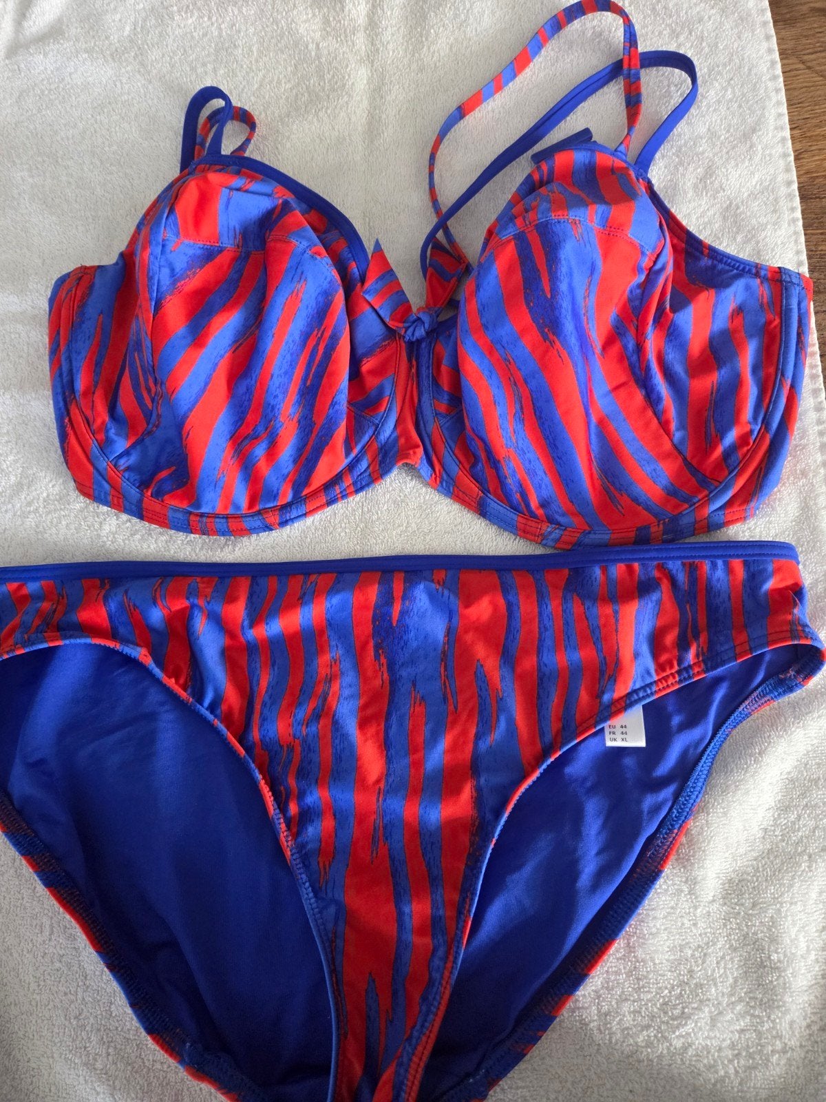 PrimaDonna Swim Bikini Set - Blauw/Rood Zebraprint, Kleding | Dames, Badmode en Zwemkleding, PrimaDonna Swim, Blauw, Ophalen of Verzenden