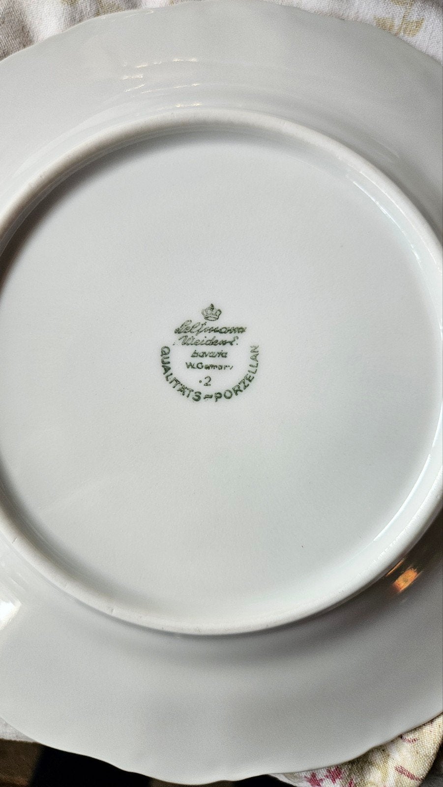 Vintage Bavaria Porseleinen Koffie/Theeservies Rood Wit, Ophalen of Verzenden