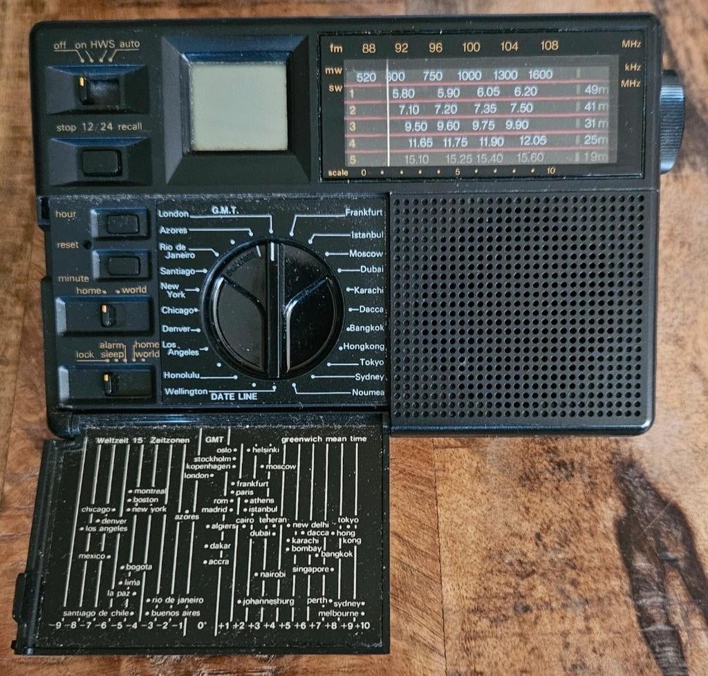 Vintage Sony ICF-7600D Wereldontvanger Radio, Audio, Tv en Foto, Radio's, Ophalen of Verzenden, Gebruikt, Wereldontvanger