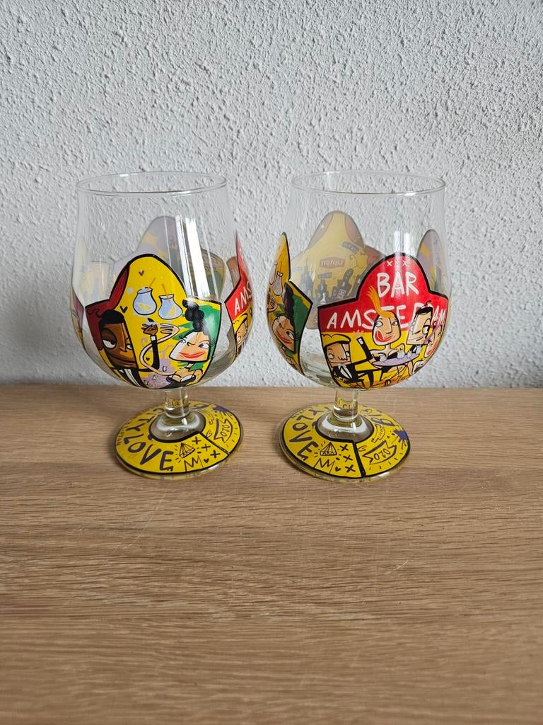 Lipton Ice Amsterdam design glazen van Selwyn Senatori, Huis en Inrichting, Keuken | Servies, Glas of Glazen, Ophalen of Verzenden