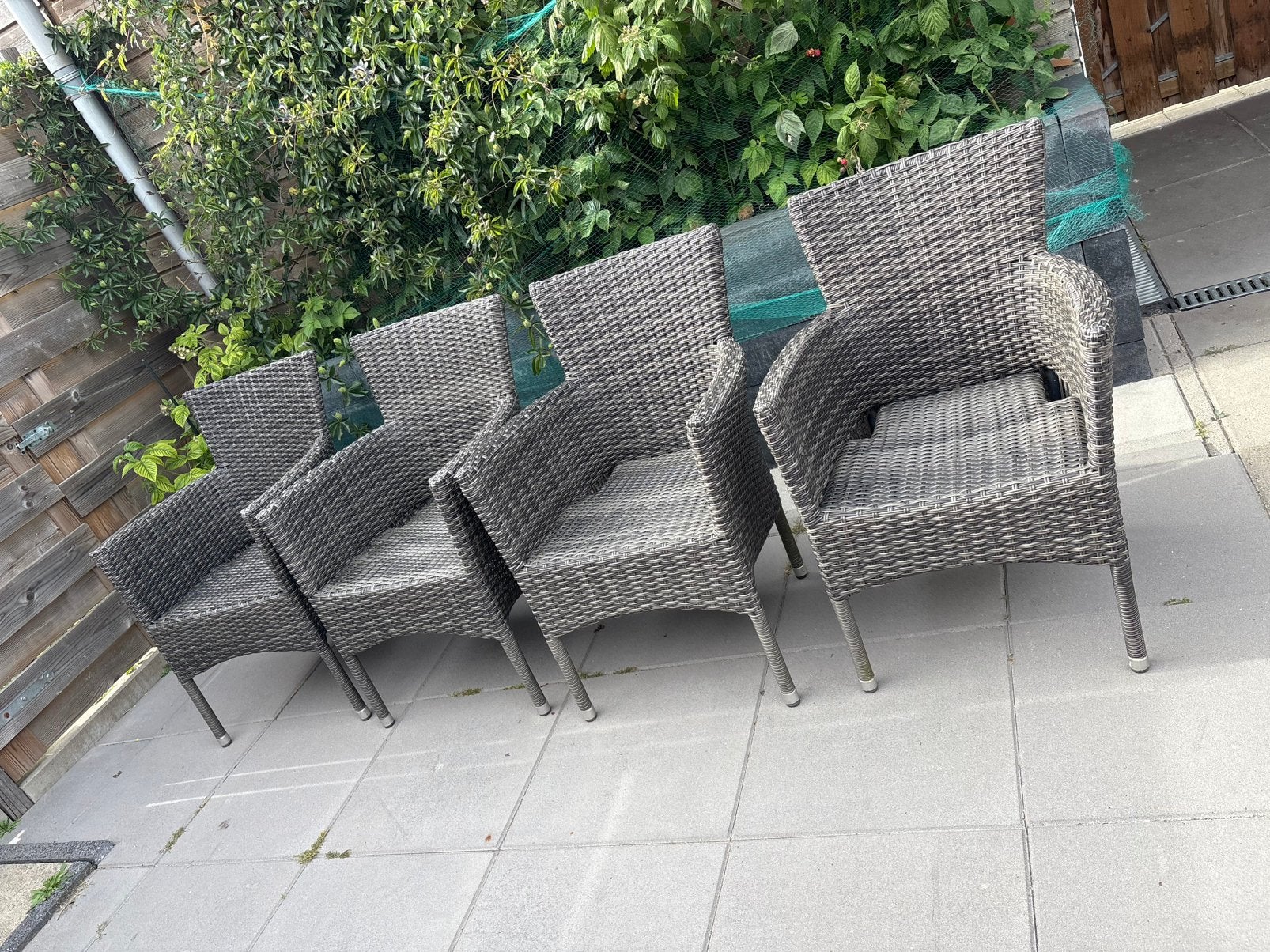 Wicker tuinstoelen, Tuin en Terras, Tuinstoelen, Ophalen, Zo goed als nieuw, Wicker