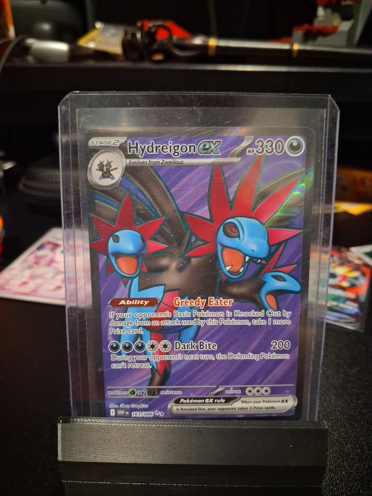 Hydreigon EX Pokémon Kaart - Zo goed als nieuw, Ophalen of Verzenden, Zo goed als nieuw, Losse kaart, Foil