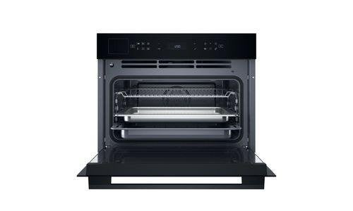 inhouw oven zwart 45 cm hoog met stoom Bauknecht BCS7P8PHTSK, Ophalen, Minder dan 45 cm, Bauknecht, Hete lucht