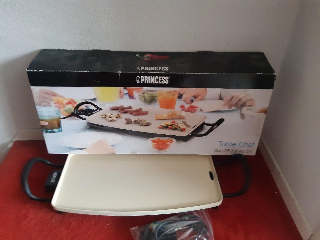 Princess Table Chef Bakplaat Gourmet, Ophalen of Verzenden, Nieuw, Tafelgrill