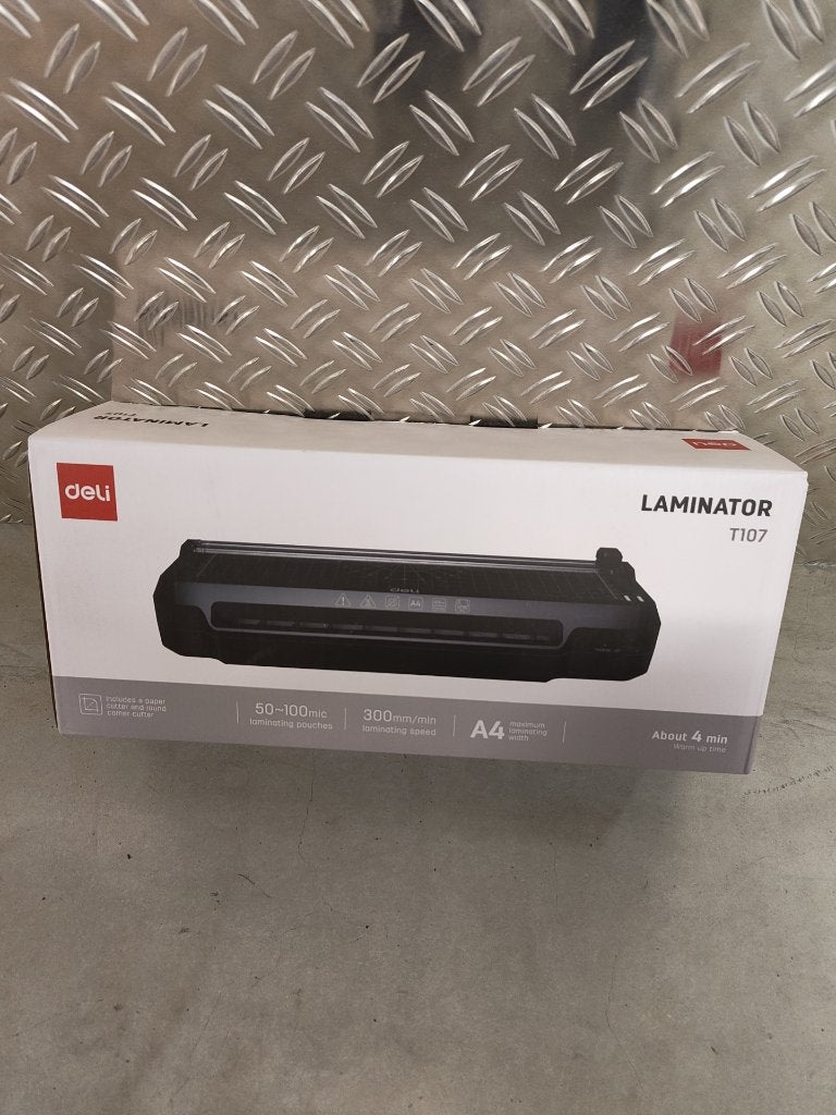 Deli laminator T107 A4 zwart nieuw in doos, Ophalen of Verzenden, Nieuw