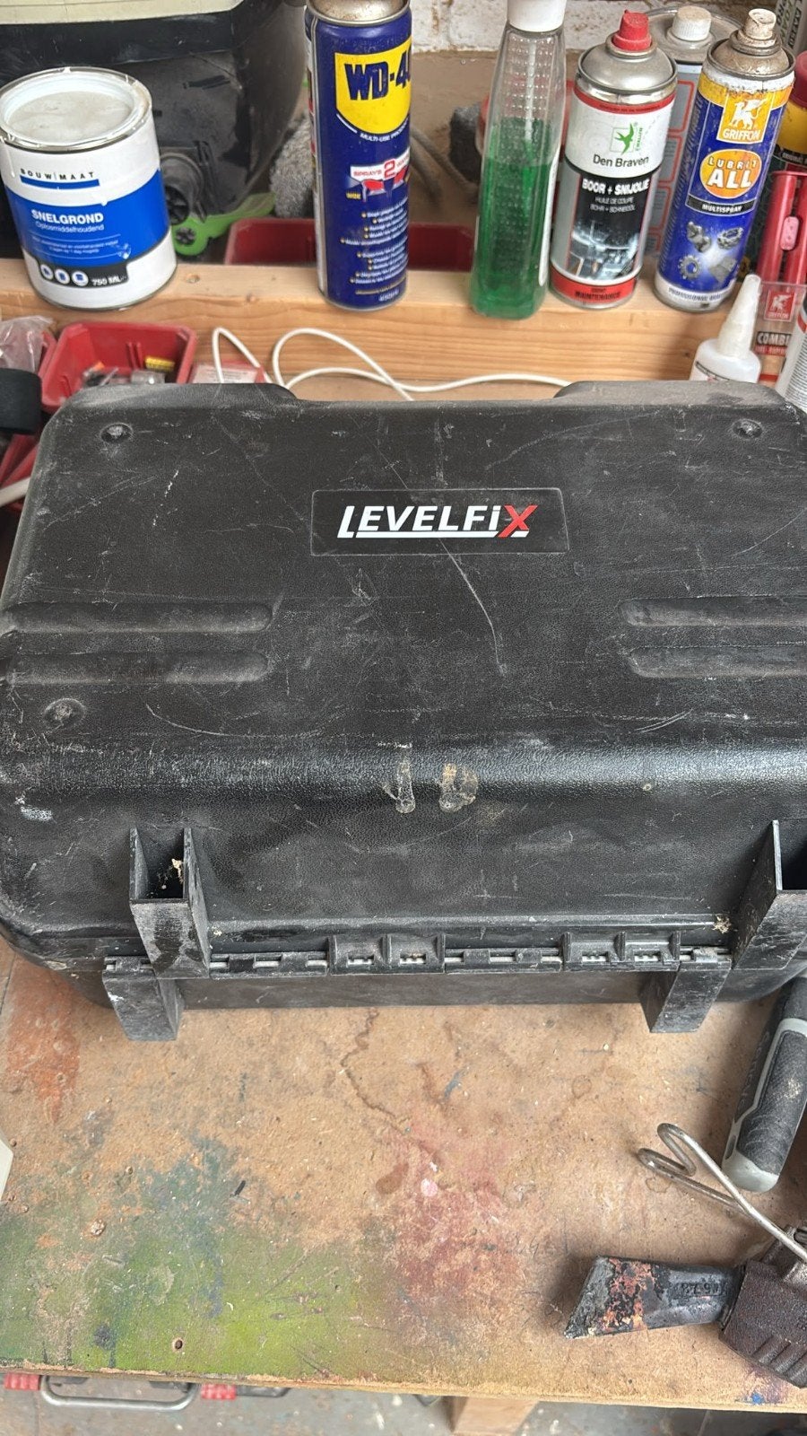LevelFix CL80SR Kruislijnlaser met statief en accessoires, Ophalen, Gebruikt, Licht