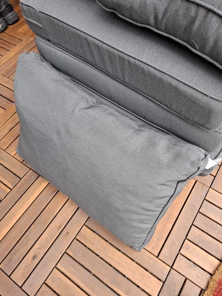 Donkergrijze tuinkussens (set van 5, Tuin en Terras, Ophalen