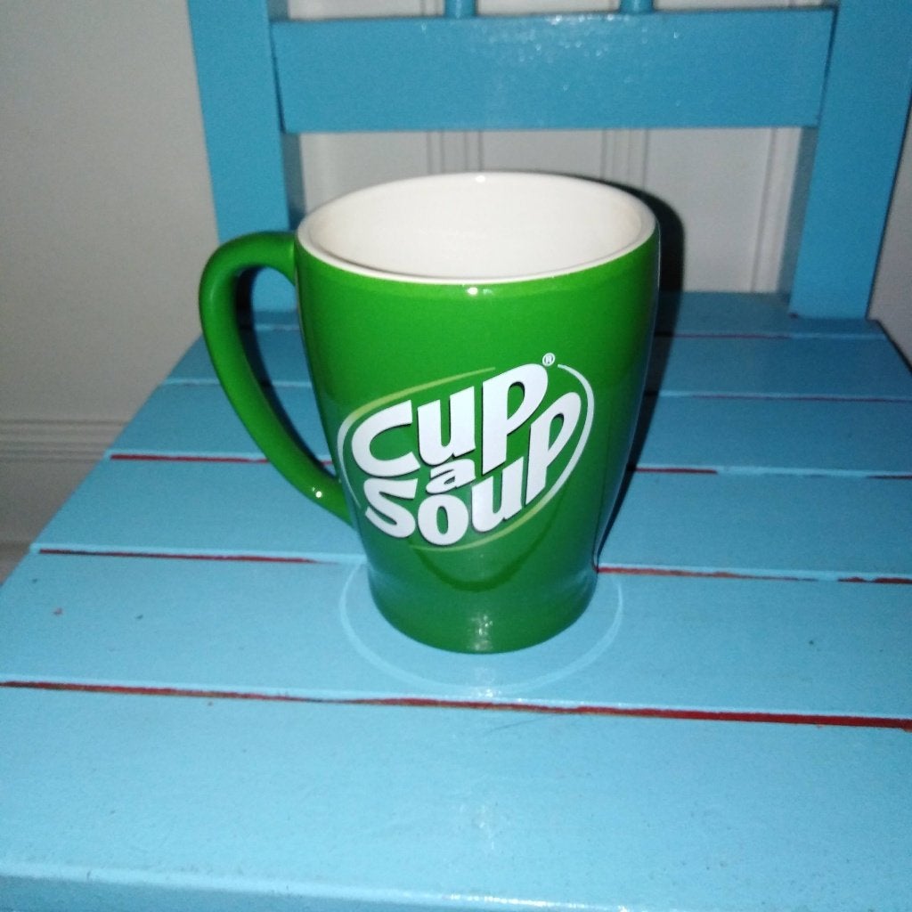 Cup a Soup bekers groen met naam - Naambekers, Ophalen, Gebruikt, Mok, Overige stijlen