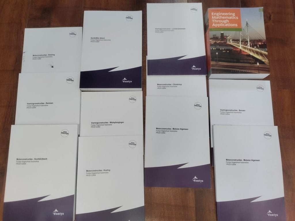 Fontys Automotive Dictaten + Wis boek, Boeken, Ophalen, Zo goed als nieuw, Autotechniek