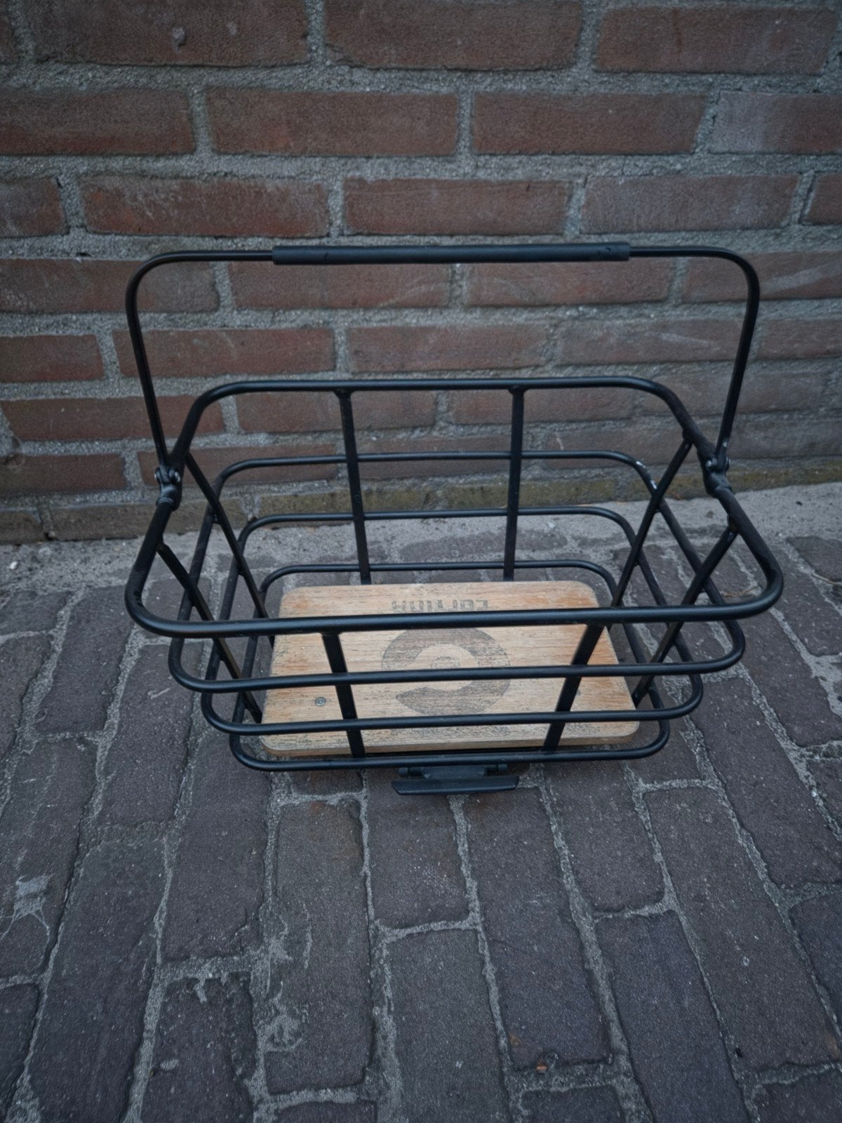 Cortina fietsmand met houten bodem, Fietsen en Brommers, Fietsaccessoires | Fietsmanden, Ophalen of Verzenden, Gebruikt, Fietsmand