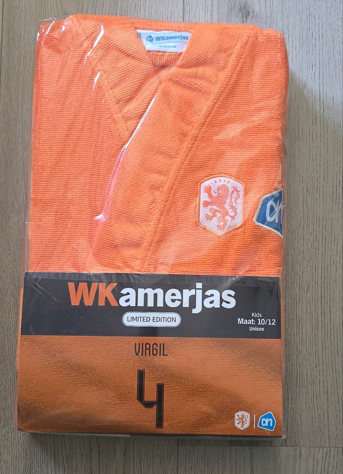 Wk kamerjas wk badjas virgil maat 10/12, Verzamelen, Supermarktacties, Jumbo, Ophalen of Verzenden