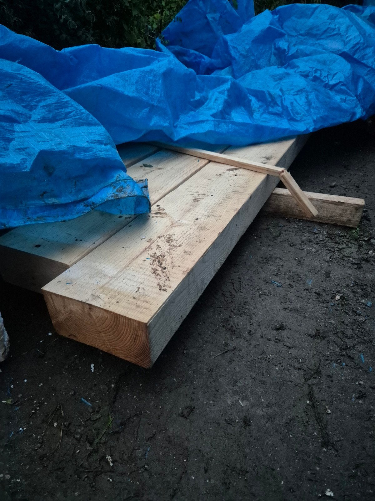 3x Balken 196x96 mm, 6 meter lang, Doe-het-zelf en Verbouw, Ophalen, Nieuw, Balk, Vuren