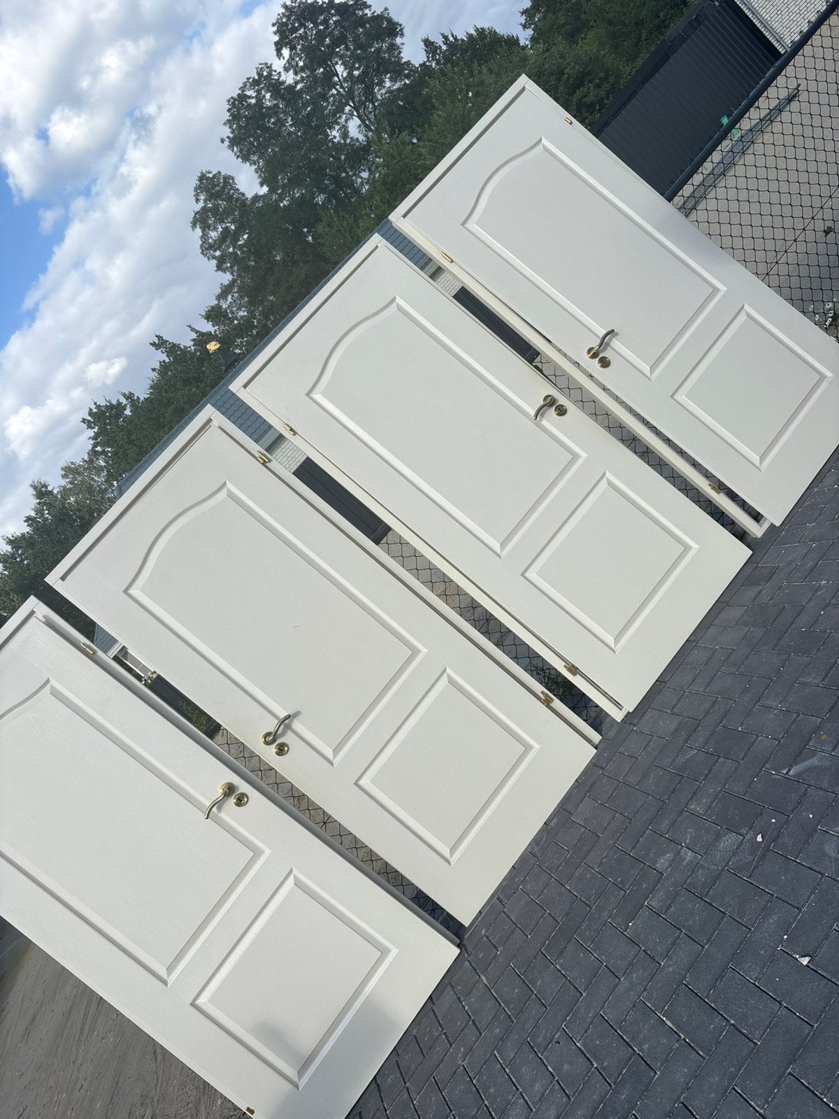 4x binnedeur, Doe-het-zelf en Verbouw, Kozijnen en Schuifpuien, 75 tot 150 cm, Gebruikt, Deurkozijn, Ophalen of Verzenden